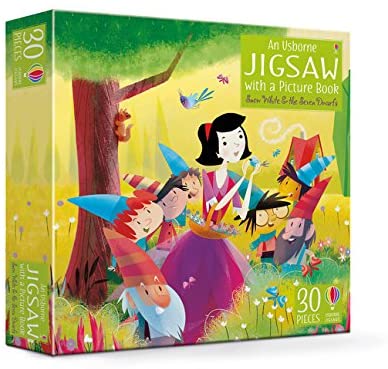 An Usborne Jigsaw with a picture book Snow White and the Seven Dwarfs