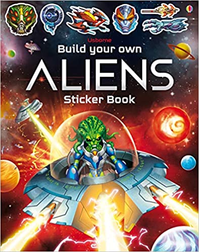 Build Your Own Aliens Sticker Book  -  Paperback