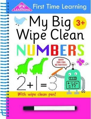 First Time Learning: My Big Wipe Clean- Numbers - Paperback