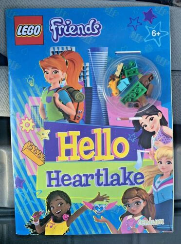 NEW Lego Friends HELLO HEARTLAKE Activity Book + Mini Figure