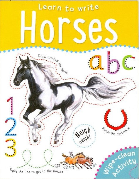 Horses Wipe-Clean Activity Book (Learn to Write) - Paperback