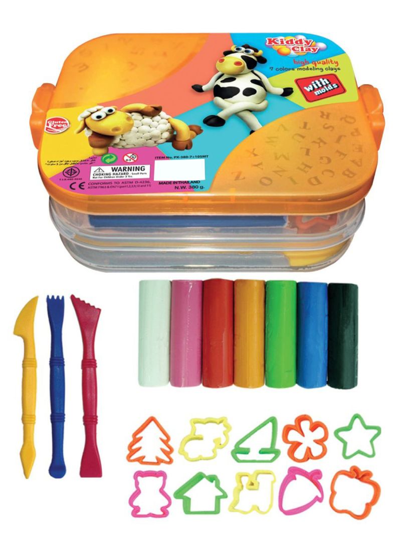 Kiddy Clay 7 Colors Modeling Clays