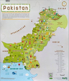 Kids Map of the Pakistan - (Maps)