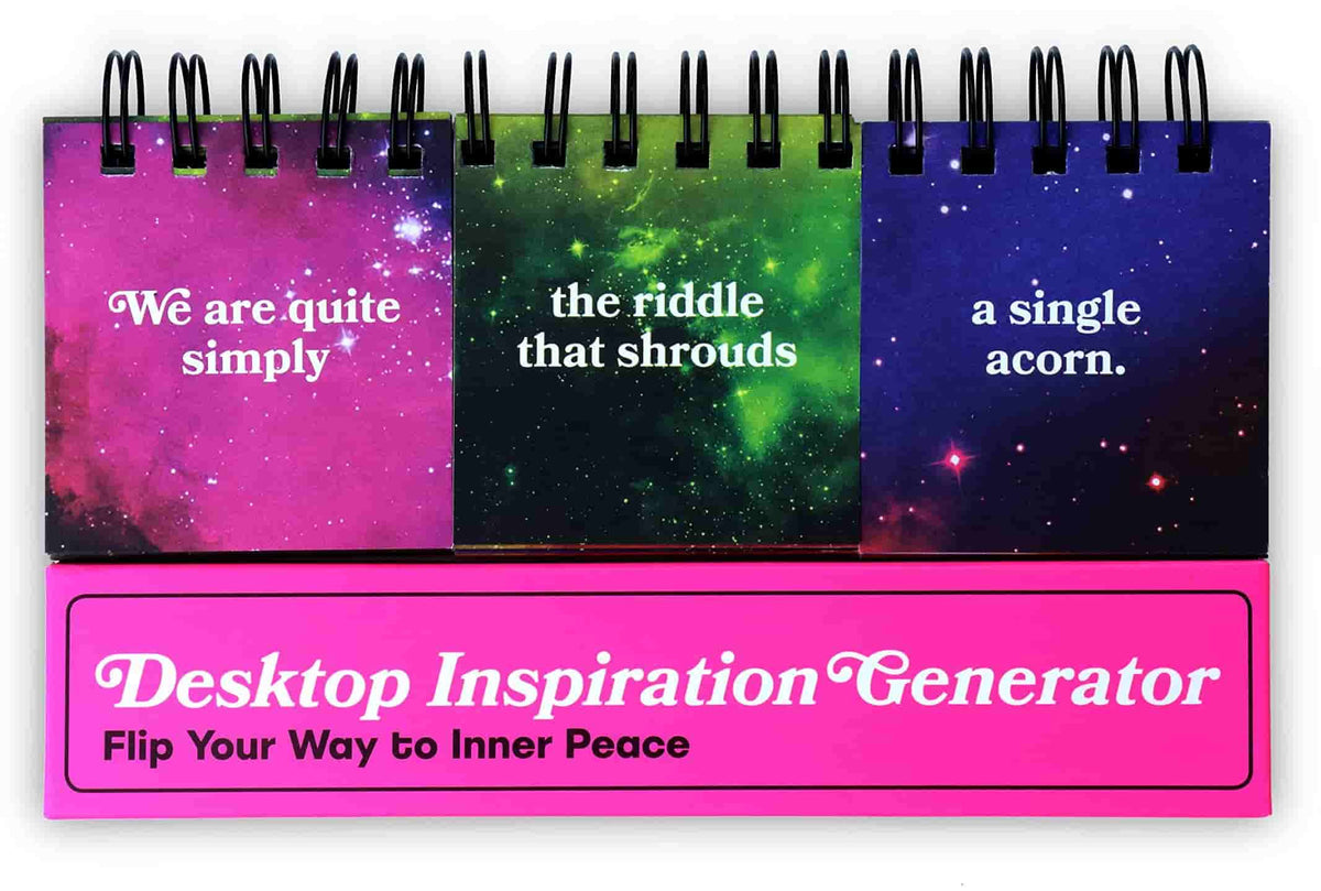 Knock Knock Desktop Inpsiration Generator (Stationery) Spiral-bound