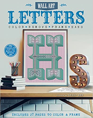Letters: Color, Remove, Frame, Hang (Wall Art) - (PB)