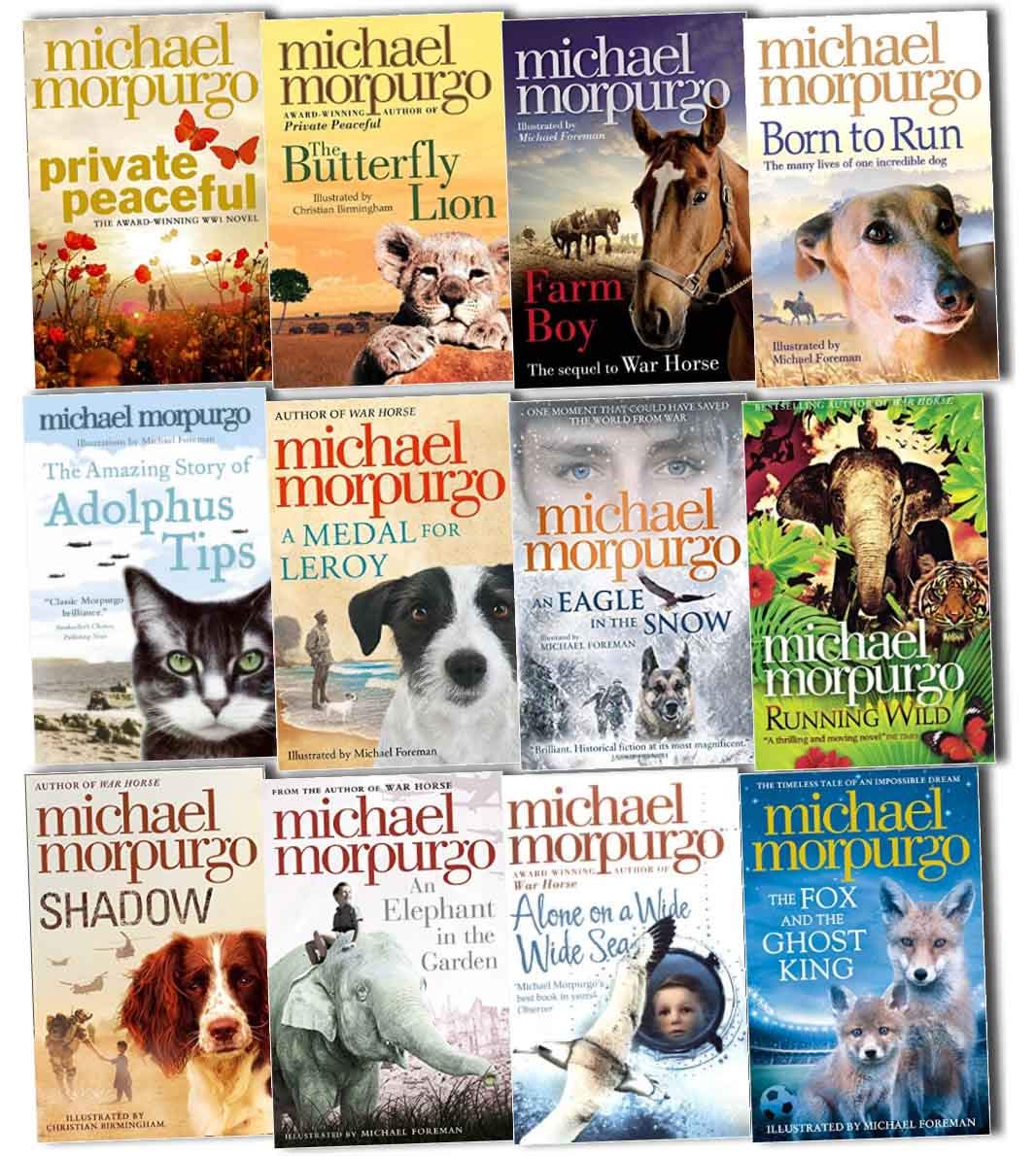 Michael Morpurgo Collection 12 Books Set -Farm boy Born to Run Shadow - (HB)