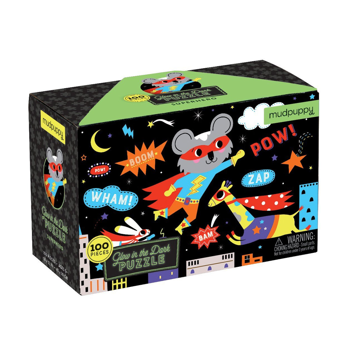 Mudpuppy Superhero Glow in the Dark Jigsaw Puzzle