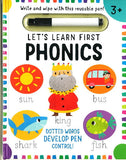Let's Learn First Phonics Write and Wipe with Reusable Pen