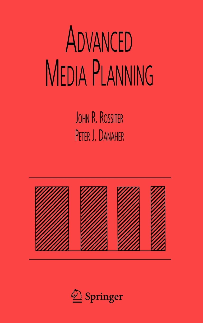 Advanced Media Planning Hardcover – Illustrated, 31 July 1998