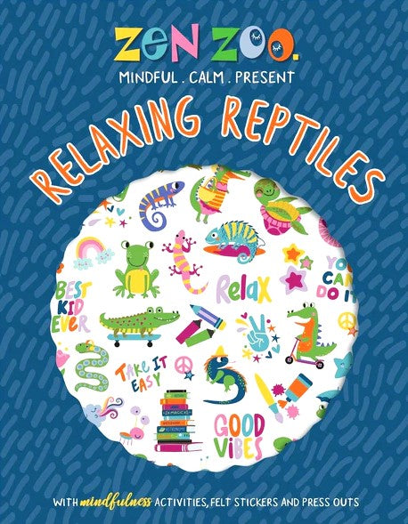 Zen Zoo Relaxing Reptiles Felt Sticker Activity Book