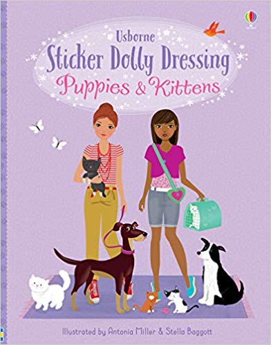 Sticker Dolly Dressing Puppies and Kittens - (PB)