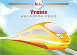 TRAINS: COLORING BOOK