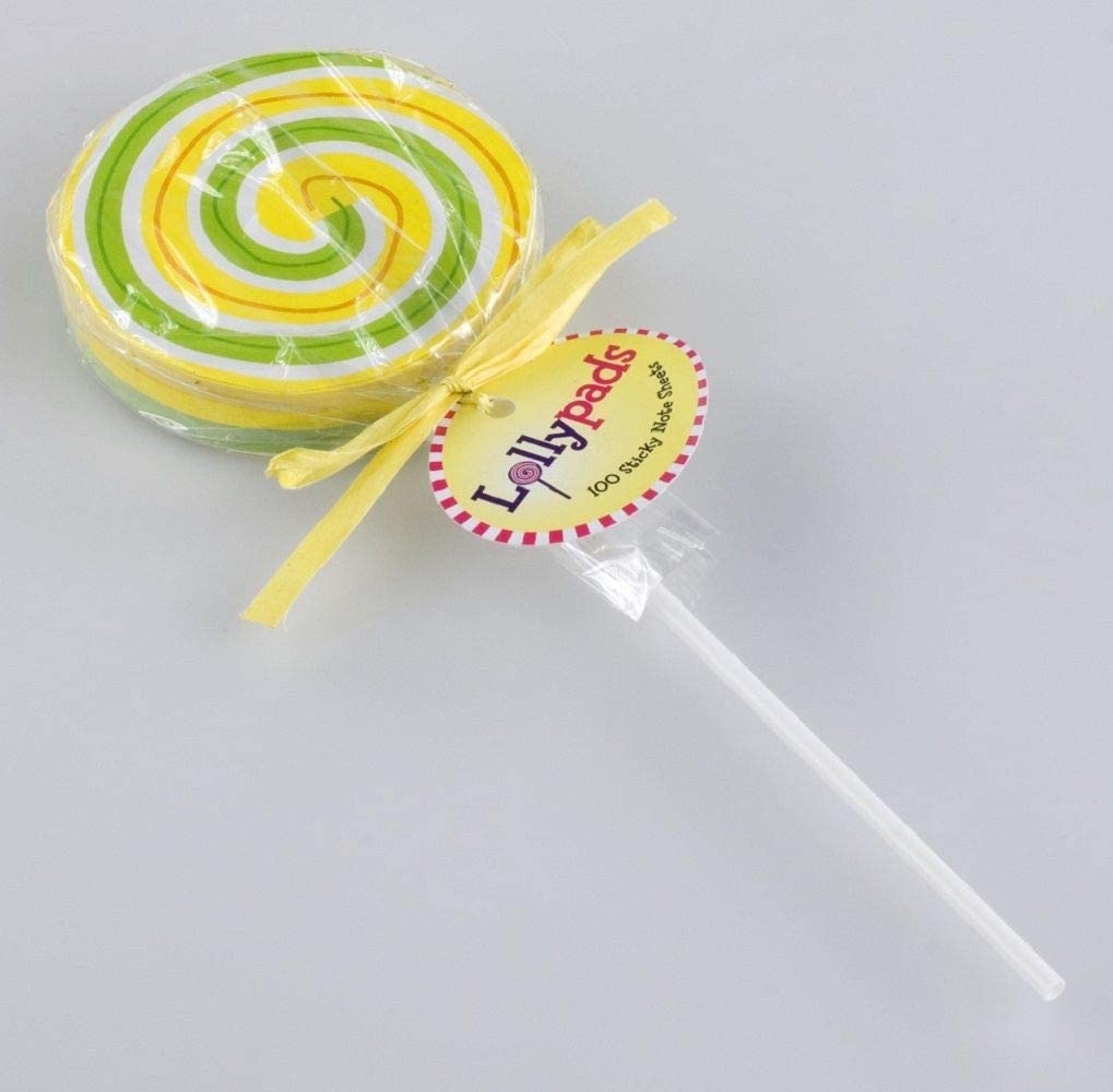 Thinking Gifts lollypads Sticky Notes, green and yellow