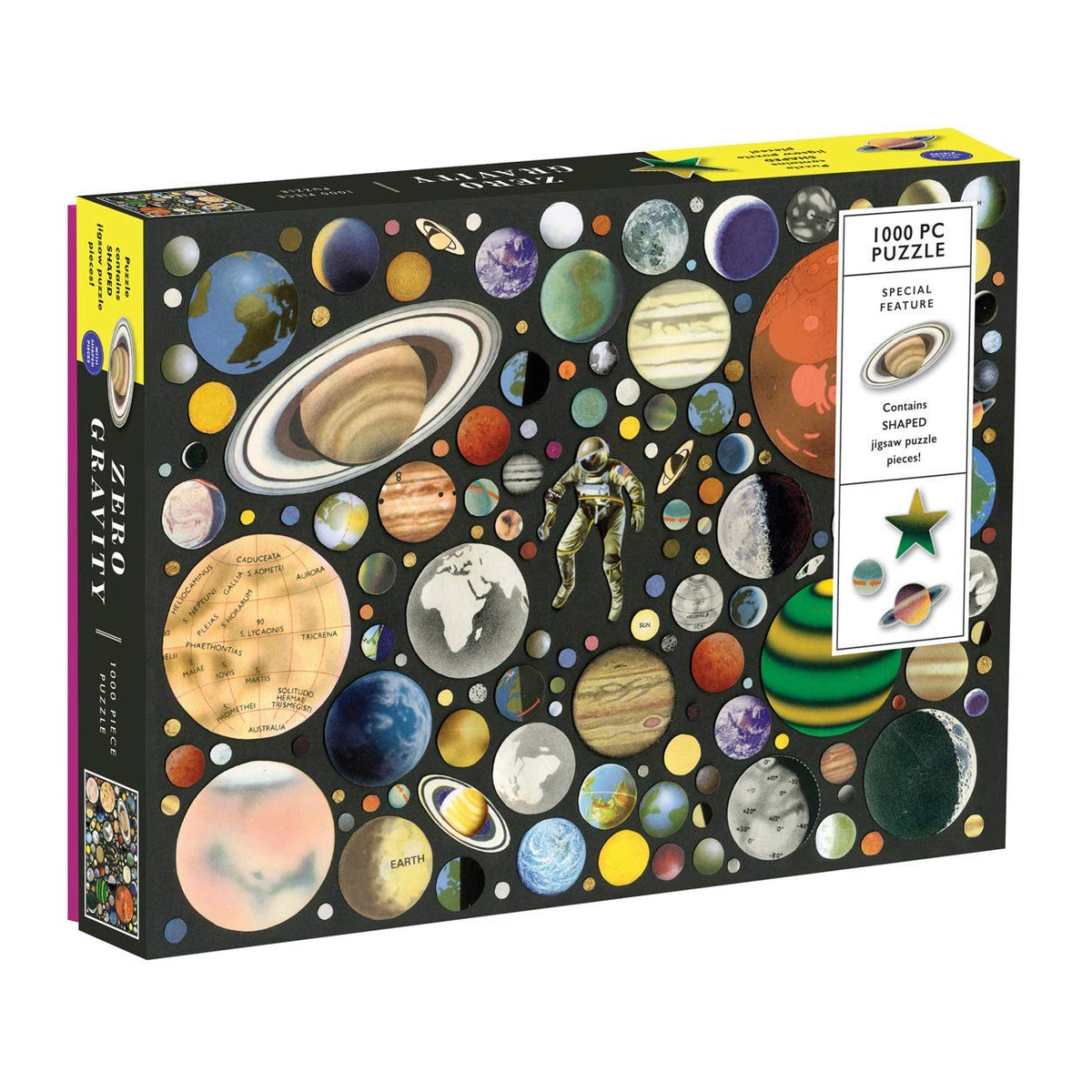 Zero Gravity 1000 Piece Puzzle With Shaped Pieces Game