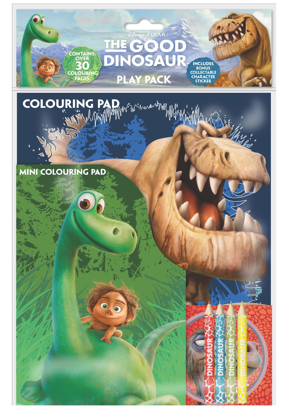 The Good Dinosaur Play Pack Colouring Pads Pencils Childrens Activity Set Girls Kids