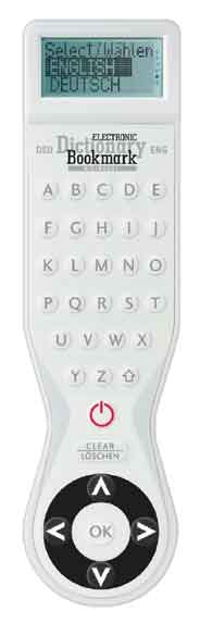 Electronic Dictionary Bookmark  Bilingual : EnglishGerman / GermanEnglish