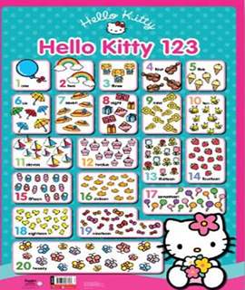 Hello Kitty Wall Chart 123