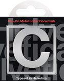 Helvetica Clip-On Letter Bookmark - C