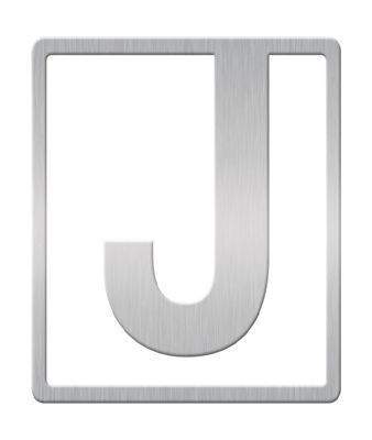 Helvetica Clip-On Letter Bookmark - J