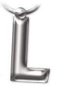 Initial Keyring Letter L