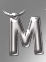 Initial Keyring Letter M
