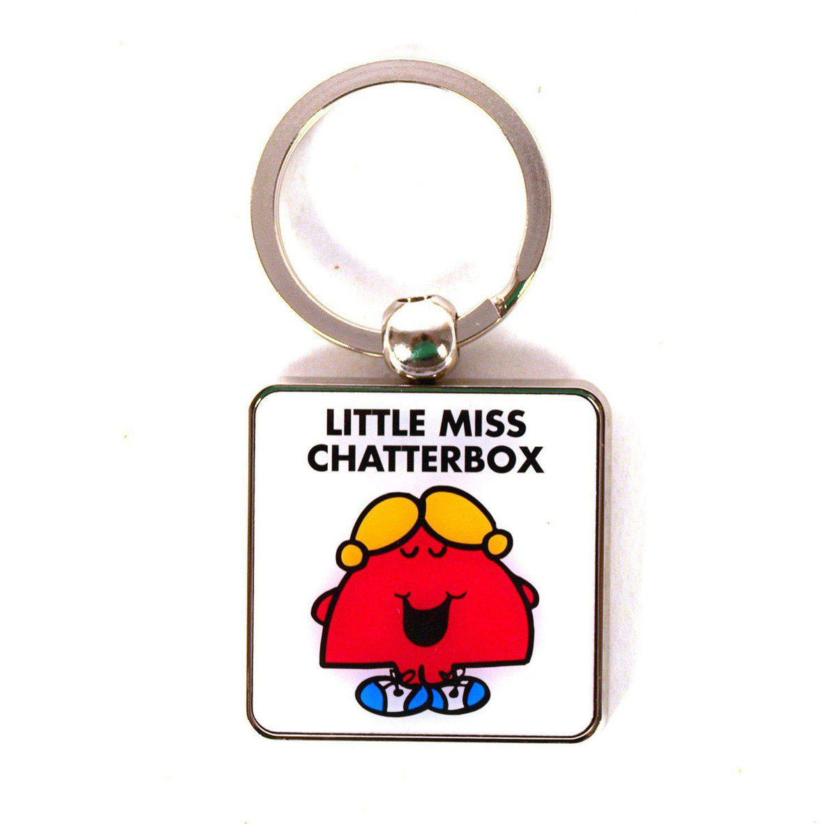 Little Miss Chatterbox Metal Keyring