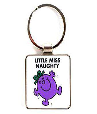 NEW! Mr Men Keyring Little Miss Naughty